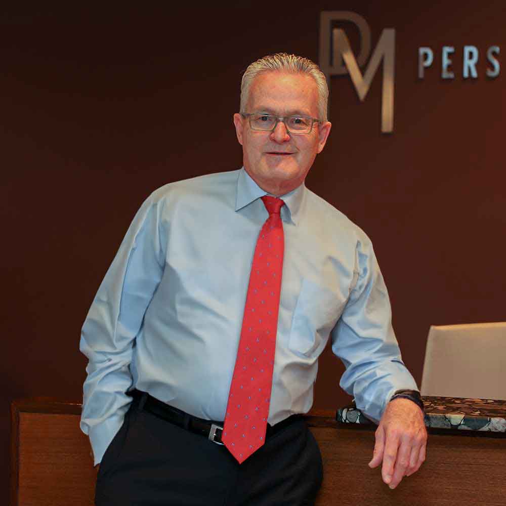 Rodney Personius at the front reception desk